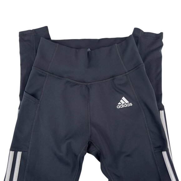 Adidas Womens Small Aeroready Primegreen Dark Gray High-Waisted Running Tights - Picture 11 of 13